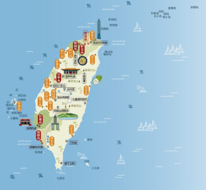 台湾省人文地图
