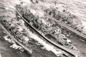 1950年美国第七舰队进入台湾海峡