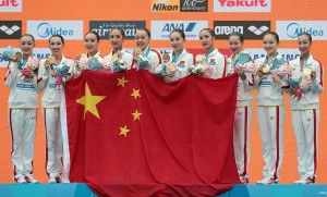 中国花游首夺世锦赛冠军