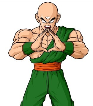 管饭部落动漫分享#七龙珠人物系列——天津饭