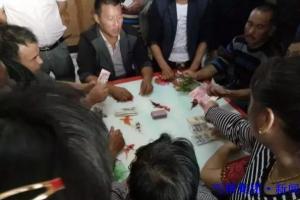 射阳长荡镇三合村和三中村村民聚众赌博