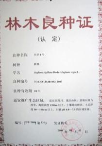 品种证书