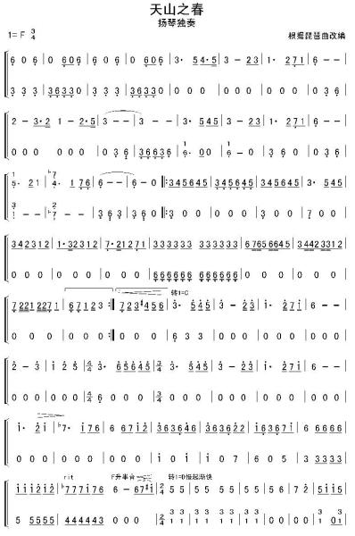 琵琶独奏曲,原为乌斯满江和俞礼纯合作的热瓦甫独奏曲.