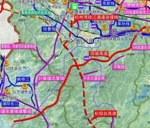 杭绍台高速公路路线