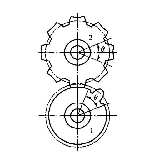 图6 不完全齿轮机构