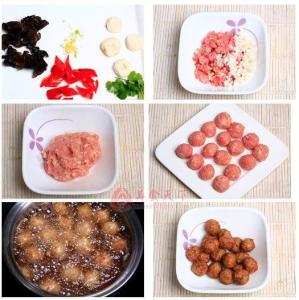焦溜丸子 制作过程图