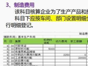 制造费用