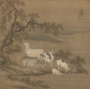 赵福 羊图 藏于东京国立博物馆