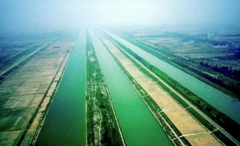 入海水道淮安段入海水道起點水利形勢圖淮河入海水道,西起洪澤湖二河