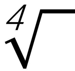 四次方根是用来表示对一个数或一个代数式进行开四次方运算的符号.