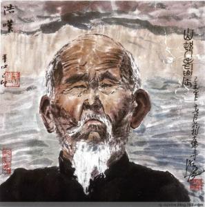 代表作《山村老农》
