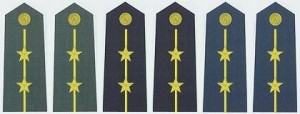 陆海空军中尉常服肩章(2007—)