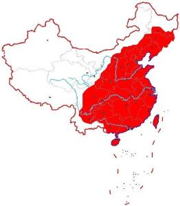 梨实蜂(图5)—分布图