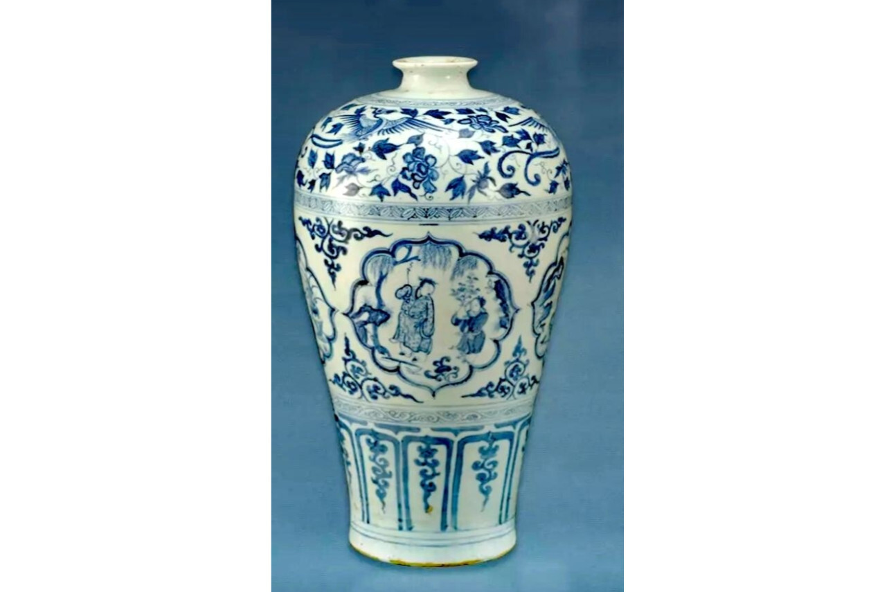 元青花四爱图梅瓶 工艺品 搜狗百科