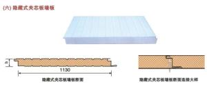 彩钢岩棉夹芯板