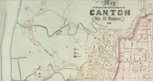 1860年广州地图中的旧荔枝湾