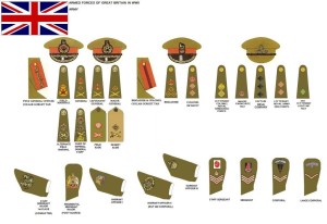 英国军衔图样