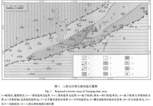 三清山区域大地构造位置图