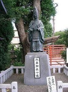 北畠显家铜像 摄于大阪市的阿部野神社境内