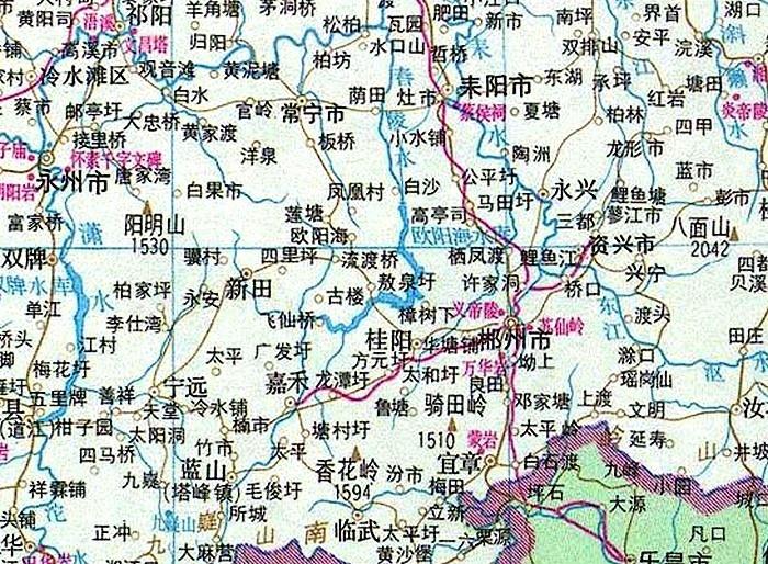 舂陵水位置及走向