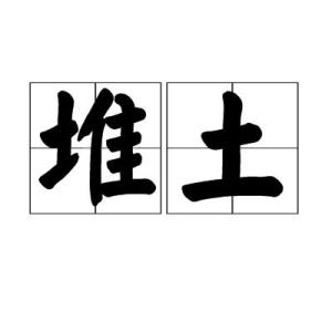 堆土是一個漢語詞彙,拼音為duī tǔ,基本意思是沿[正在成長的莊稼如