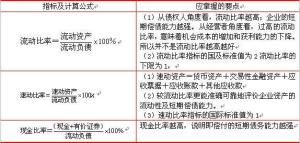 偿债能力指标的分析指标