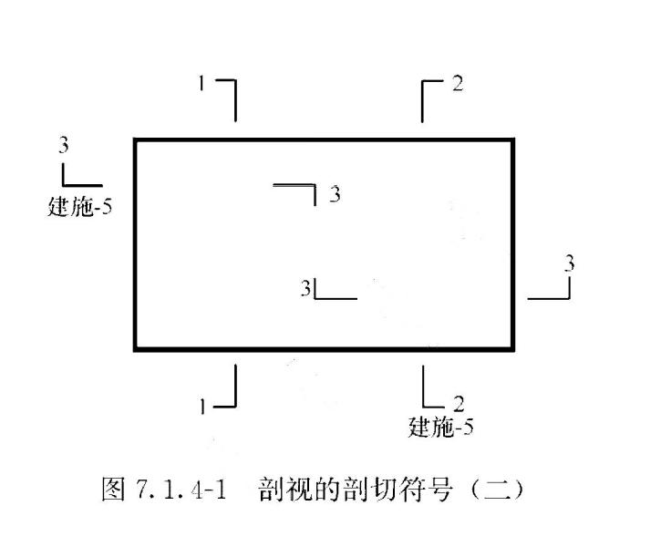 编号所在的一侧应为该断面的剖视方向,其余同剖面的剖切符号