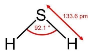 硫化氢分子结构