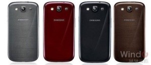 各种颜色的Galaxy S3