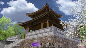 圆明园的双峰插云 复原图