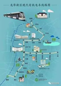 深圳有轨电车运营线路图（截至2020年3月27日）