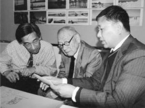 贝聿铭、贝建中在美国贝氏建筑事务所