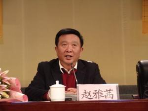赵雅茜校长宣布全民健身暨三棋活动正式启动