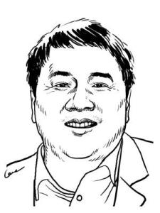 俞晓群漫像