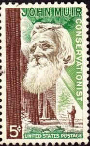 1964年的美国纪念邮票,约翰.缪尔