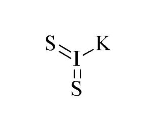 1化学用语编辑二硫碘化钾(kis2)其化学名称实为二硫代亚碘酸钾.