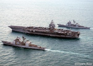 提康德罗加级与CVN-65企业号航空母舰 提康德罗加级与CVN-65企业号航空母舰