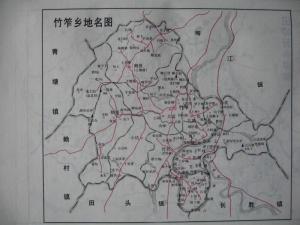 竹笮乡行政地图