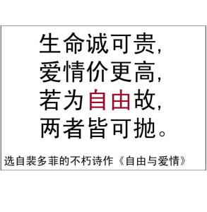 自由与爱情