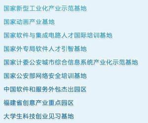 厦门软件园荣誉