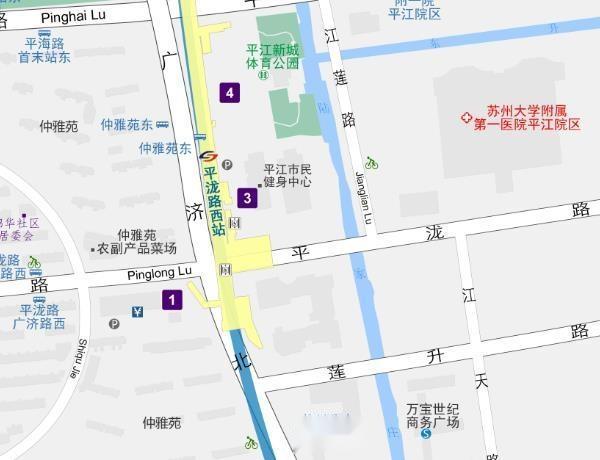 平泷路西站出入口信息图