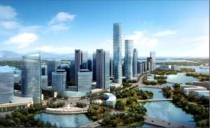 临空区商业经融中心规划效果图