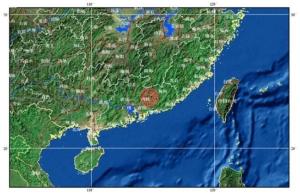 2012年8月31日13时52分震源图
