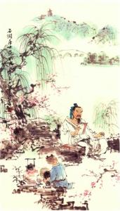 顾曾平绘范成大图像