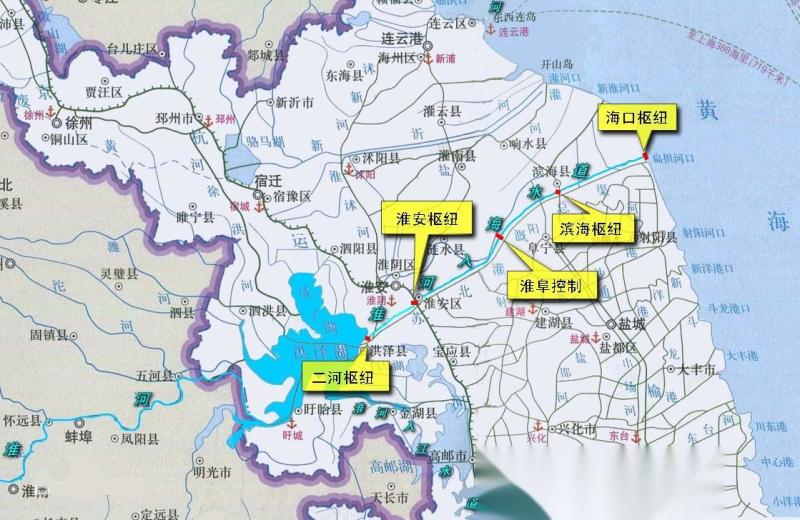 枢纽建筑物分布