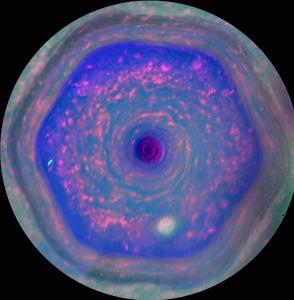 卡西尼号拍土星独特六边形气候系统