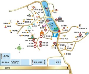 龙凤山庄导游图