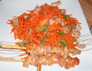 各种胡萝卜炒肉照片