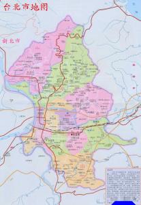 台北市行政区划图