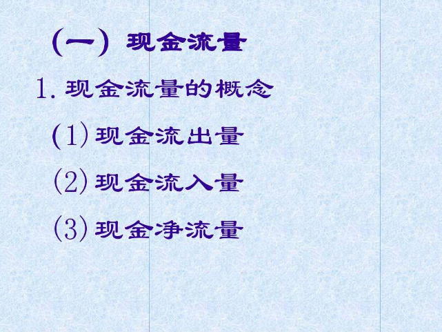 净现金流量